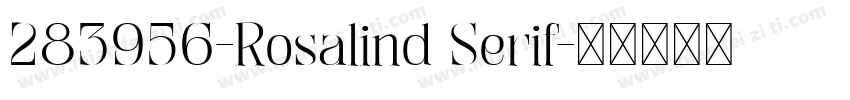 283956-Rosalind Serif字体转换